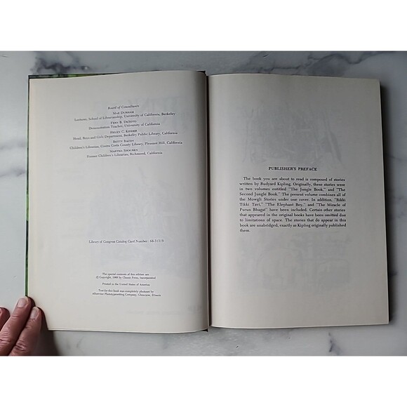 The Jungle Book By Rudyard Kipling Hardcover - Picture 4 of 10